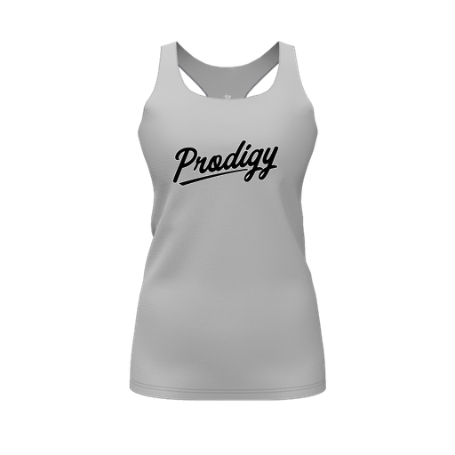 [FT0TRBGY-FYS-LOGO2] Decker Racerback Tank Top (Female Youth S, Gray, Logo 2)