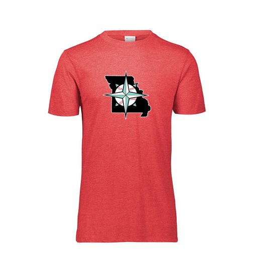 [FTSCUBRD-AS-LOGO3] Decker Men's Tri-Blend T-Shirt - Short Sleeve (Adult S, Red, Logo 3)