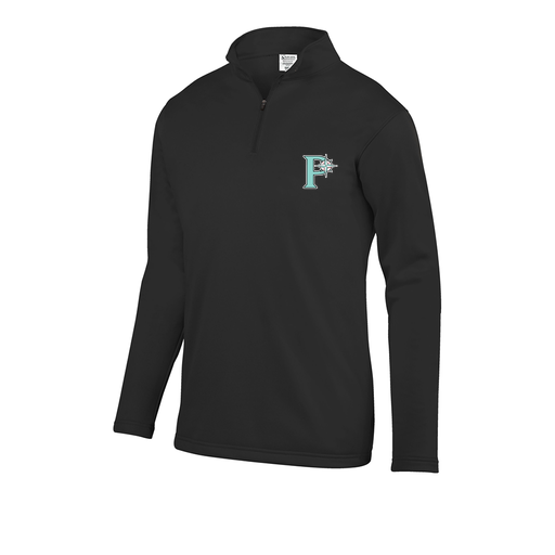[FOLQFFBK-AS-LOGO1] Decker Men's FlexFleece 1/4 Zip (Adult S, Black, Logo 1)